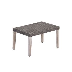 HAMPTON WOOD  WICKER OTTOMAN