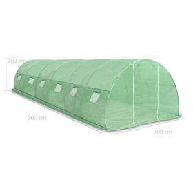 vidaXL Greenhouse 27mÂ² 900x300x200 cm