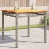 Garden Table Gray and Brown
