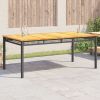 Garden Table Black and Brown
