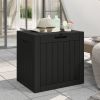 Garden Storage Box Black Polypropylene Medium Garden Storage Box
