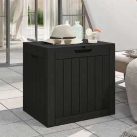 Garden Storage Box Black Polypropylene Medium Garden Storage Box