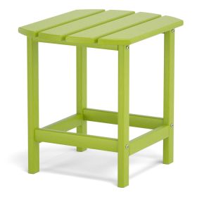 Adirondack Outdoor Side Table;  HDPE Plastic End Tables for Patio;  Backyard;  Pool;  Indoor Outdoor Companion;  Easy Maintenance Weather Resistant La