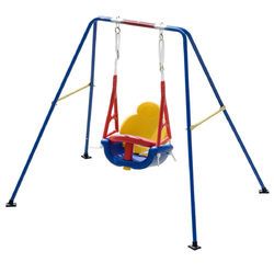 A-Frame Kids 3-in-1 Toddler Swing Set