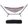 Free shipping  Hammock & Steel Frame Stand Swing Chair Home/Outdoor Backyard Garden Camp Sleep YJ - picture