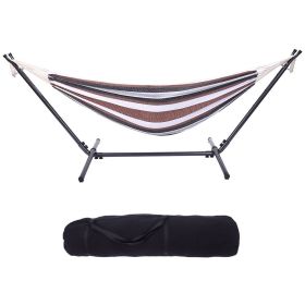 Free shipping  Hammock & Steel Frame Stand Swing Chair Home/Outdoor Backyard Garden Camp Sleep YJ - picture