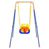 VEVOR Swing Sets for Backyard 3 in 1 Toddler Swing Set with 4 Sandbags Foldable