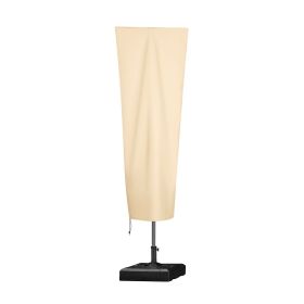 Patio Umbrella Cover for 7ft to 13ft Cantilever Umbrellas, Water Resistant PU 2000mm, Outdoor Umbrella Cover with Zipper and Rod, Beige