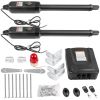 VEVOR Dual Swing Gate Opener Heavy Duty Automatic Gate Opener Up to 880lbs & 18ft Long Gate AC Powered 80W Automatic Gate Openers with Remote Complete