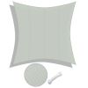 16x16ft Rectangle Sun Shade Sail/Grey