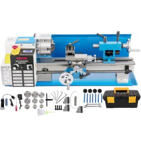 VEVOR 7"X14" Mini Precision Wood Lathe 550W Metal Bench Lathe Turning Machine