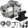 VEVOR Dividing Head BS-1 Dividing Head Set 6" 3-jaw Chuck Semi Universal Milling Set with 6" Chuck+Tailstock+Dividing Plates for Milling Grinding Dril
