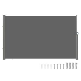 VEVOR Retractable Side Awning, 71''118'' Full Aluminum Rust-Proof Outdoor Privacy Screen, Folding Room Divider Fence & Wind Screen for Patio Sun