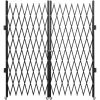 VEVOR Double Folding Security Gate, 7.1' H x 12.5' W Folding Door Gate, Steel Accordion Security Gate, Flexible Expanding Security Gate