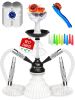 White Black Hookah set with everything Hookah Set 2 Hose Hookah LilOne