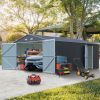 Spacious Outdoor Storage Shed: This 13x20FT outdoor storage shed offers a generous 250 square feet of floor space, perfect for storing trucks, cars