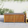 Outdoor Cushion Box 59.1"x19.7"x23.8" Solid Wood Acacia