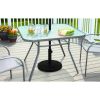 22 lbs Black Round Powder Coated Resin Patio Umbrella Base