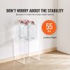 VEVOR Acrylic End Table, C-Shaped Lucite Side Table, Clear Acrylic Side Table for Drink, Food, Snack used in Living Room, Bedroom, and Study