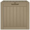 Patio Storage Box Gray 21.9"x16.9"x20.9" Polypropylene