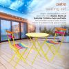 3-Piece  Set Folding Table and Chairs Patio