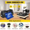 5 In1 Heat Press 15"x15"+ Vinyl Cutter 14" Plotter Print Swing Away Usb Port