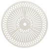 Patio Table White 24.4"x24.4"x25.6" Cast Aluminum