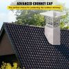 VEVOR Chimney Cap, 8" x 8" Flue Caps, 304 Stainless Steel Fireplace Chimney Cover, Adjustable Metal Spark Arrestor with Bolts Screws