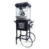 Kaitu Popcorn Machine with Cart â€“ 6oz Popper with Stainless-steel Kettle, Heated Warming Deck, and Old Maids Drawer,Black