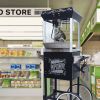 Kaitu Popcorn Machine with Cart â€“ 6oz Popper with Stainless-steel Kettle, Heated Warming Deck, and Old Maids Drawer,Black