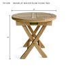 Bahama 20" Mini Side Round Folding Table