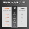 VEVOR Chimney Cap, 6 inch, 304 Stainless Steel Round Roof Rain Cap, 11.81-inch Increased Caps, All Weather & Reinforced Screws & Easy Installation