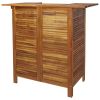 3 Piece Patio Bar Set Solid Wood Acacia - Brown
