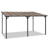 10'X14' Outdoor Wall-mounted Pergola