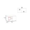 Silver Peak Coffee table, Living Room, Light Oak/White