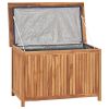 Patio Storage Box 35.4"x19.7"x22.8" Solid Wood Teak