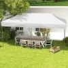 Outsunny 10' x 20' Pop Up Canopy Tent, Instant Sun Shelter with 3-Level Adjustable Height