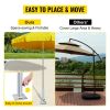 VEVOR Umbrella Base, 2 in 1 Heavy Duty Umbrella Stand, Aluminum Umbrella's Holder Stand with 6" x 6" Base