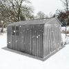 Metal garden sheds 10ftx8ft outdoor storage sheds Grey with window