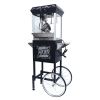 Popcorn Machine with Cart ‚Äì 6oz Popper with Stainless-steel Kettle, Heated Warming Deck, and Old Maids Drawer,Black