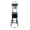 Popcorn Machine with Cart ‚Äì 6oz Popper with Stainless-steel Kettle, Heated Warming Deck, and Old Maids Drawer,Black