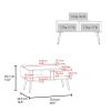 Vowinckel Coffee table, Living Room, White/ Light Pine