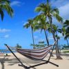 Free shipping  Hammock & Steel Frame Stand Swing Chair Home/Outdoor Backyard Garden Camp Sleep YJ - picture