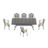 (Cushions In Random Colors)7-Piece Set Of Cast Aluminum Patio Furniture With Cushions(=OLD ITEM CODE W1710S00173)