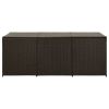 Patio Storage Box Poly Rattan 70.9"x35.4"x27.6" Brown