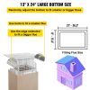 VEVOR Chimney Cap, 13" x 24" Flue Caps, 304 Stainless Steel Fireplace Chimney Cover, Adjustable Metal Spark Arrestor with Bolts Screws