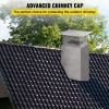 VEVOR Chimney Cap, 13" x 17" Flue Caps, 304 Stainless Steel Fireplace Chimney Cover, Adjustable Metal Spark Arrestor with Bolts Screws