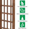Free shipping 7FT  Beautiful And Practical Garden Arch Dark Brown YJ