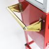 Kaitu Popcorn Machine with Cart â€“ 6oz Popper with Stainless-steel Kettle, Heated Warming Deck, and Old Maids Drawer,Red