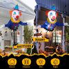 3.3 FT Halloween Inflatable Clown Broke Out from Window Outdoor Decorations